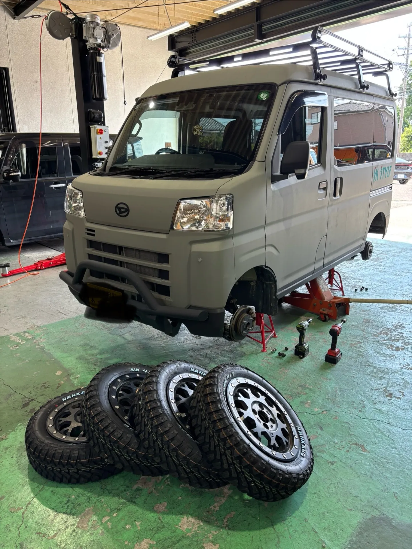 アクア＆ハイゼットタイヤ交換❗️