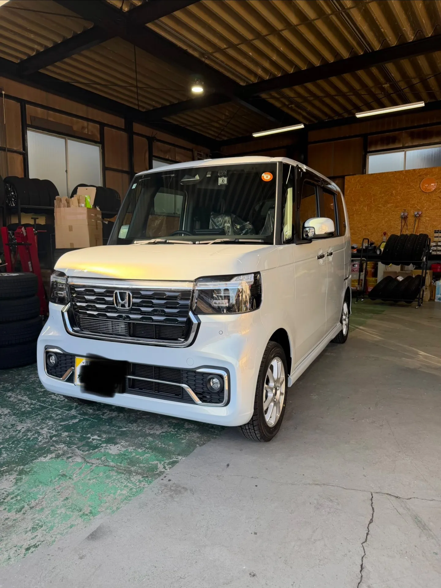 新車N-BOXカスタム納車❗️