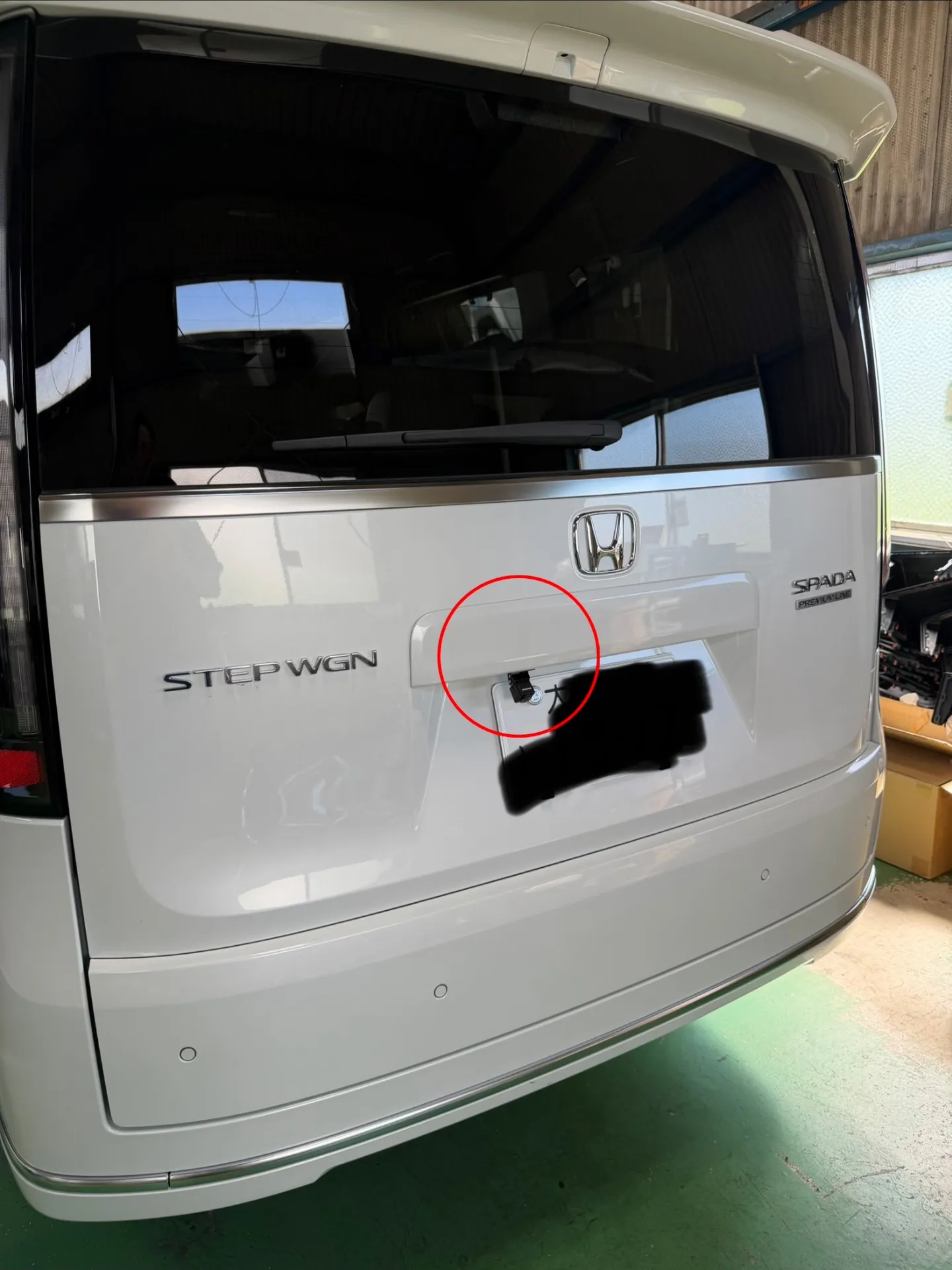 新車ステップワゴンナビ取付